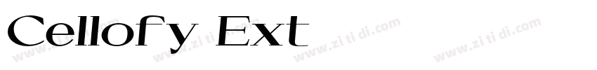 Cellofy Ext字体转换